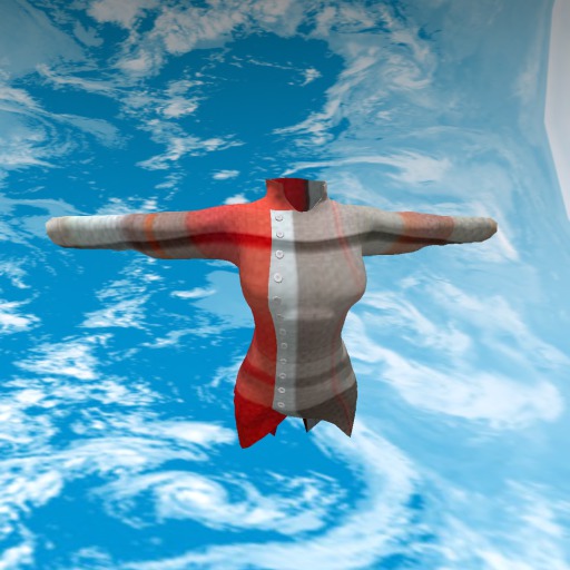 Pixellations ~ Red Plaid Cross Jacket [MESH] (boxed)