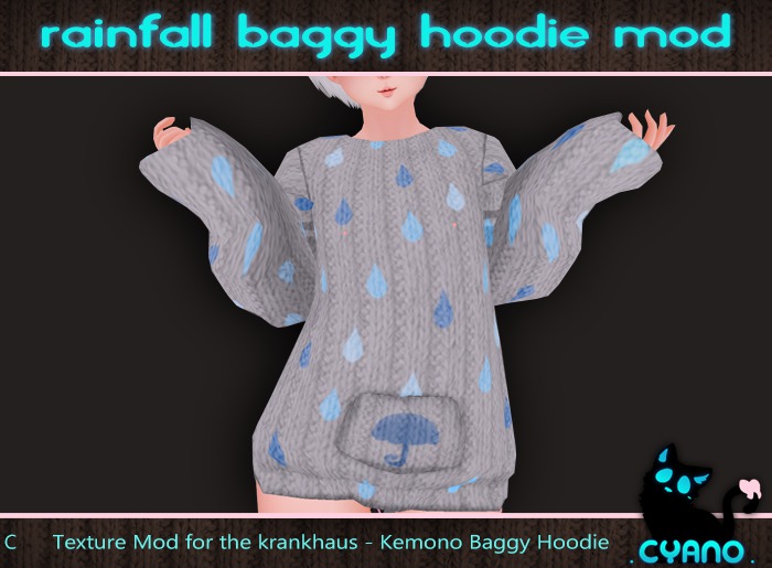 .Cyano. Rainfall Baggy Hoodie Mod