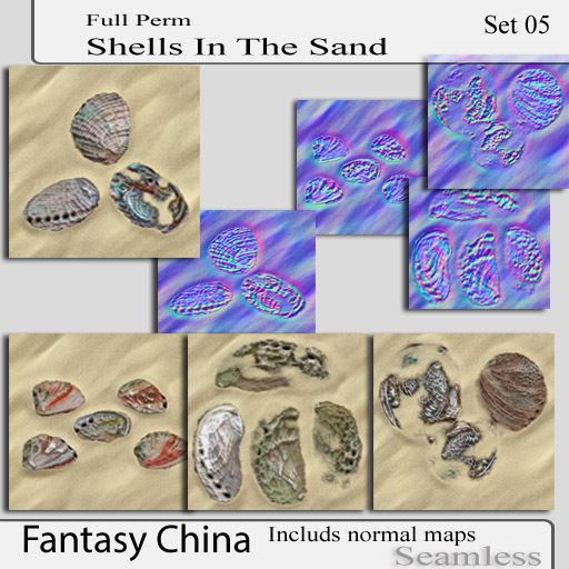 FC- Shells In The Sand Textures set 05 full perm