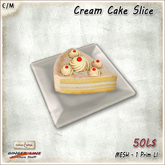 [Ginger Line] Cream Cake Slice - 1 LI only
