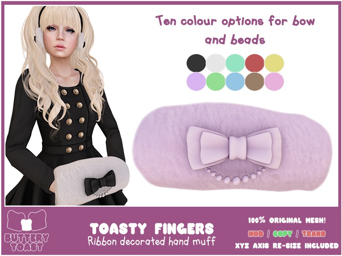 -Buttery Toast- Toasty Fingers - Purple