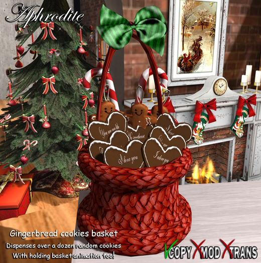 Gingerbread cookies basket- Christmas basquet
