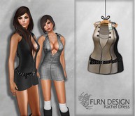 [FLRN] Rachel Dress Black&Tan