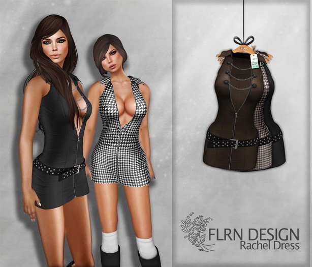 [FLRN] Rachel Dress Black&Brown