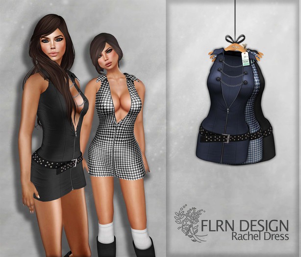Rachel Dress Black&Navy