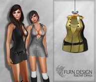 [FLRN] Rachel Dress Black&Yellow
