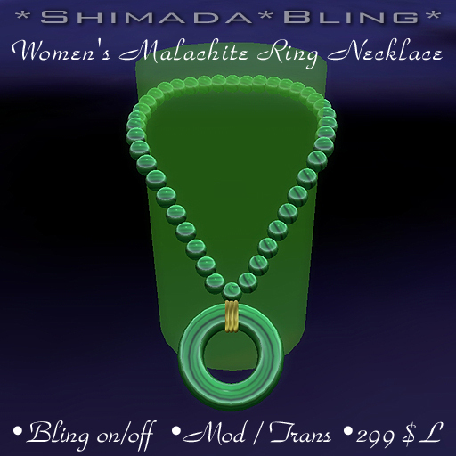 Malachite Ring Necklace