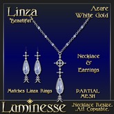 Luminesse Linza Azure White Gold Necklace Set-Wear To Unpack