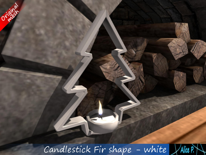 Alice P. - Candlestick Fir shape white