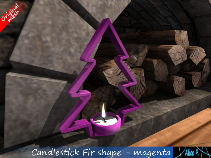 Alice P. - Candlestick Fir shape magenta