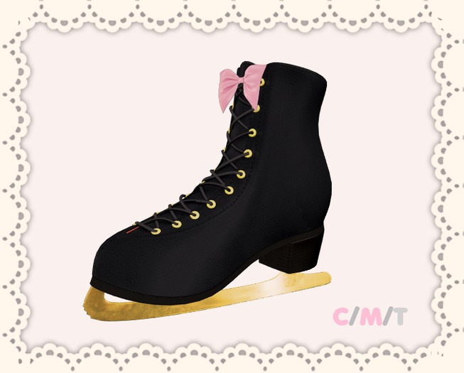 Second Life Marketplace {Peachy} Ice skates *Black*