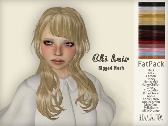 *HANAUTA* - Aki*Hair =FatPack=