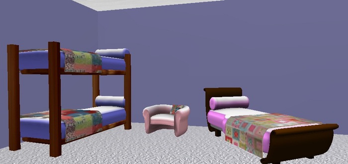 Bunk bed room set