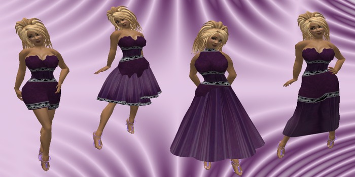 Purple Wall Skirt Set