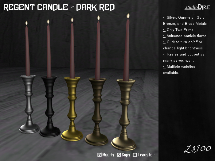 /studioDire/ Sovereign Candle - White/Ivory