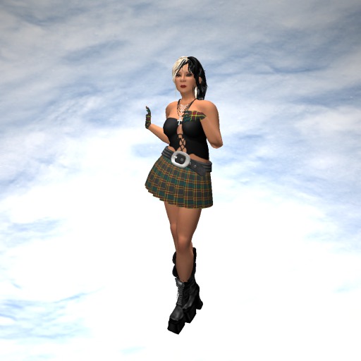 Pixellations ~ Tartan Skirt Outfit