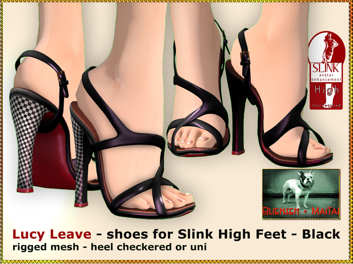 Bliensen + MaiTai - Lucy Leave - shoes for Slink High - Black