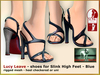 Bliensen lucy leave shoes for slink high blue kopie