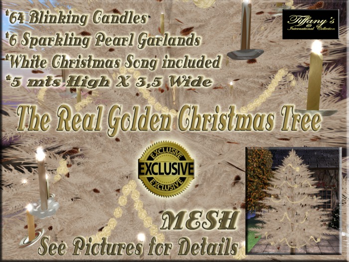 THE REAL GOLDEN CHRISTMAS TREE - MESH