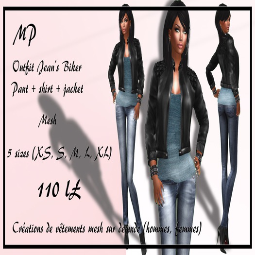 =PM= Outfit Jean's Biker Mesh