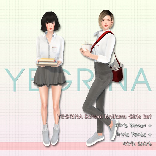::YEGRINA:: School Uniform Girls Set