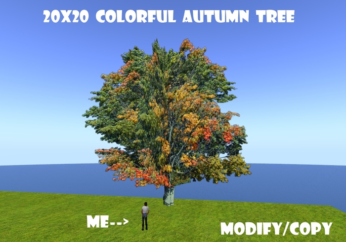 20x20 (1-Prim) Colorful Autumn Tree