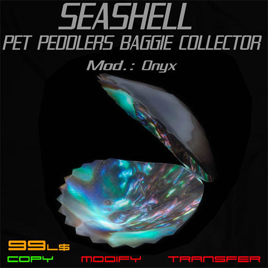 Seashell Pet Peddlers Baggie Collector - Onyx [Boxed]