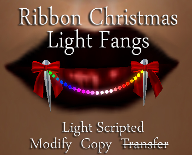 .:harmless INK:. Chained Christmas Light Fangs