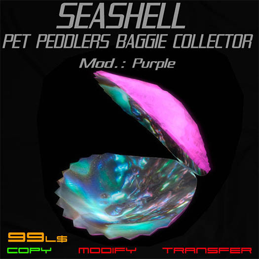 Seashell Pet Peddlers Baggie Collector - Purple [Boxed]