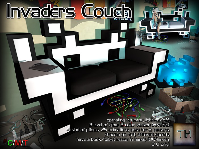 ..::TH::.. Invaders Couch B&W boxed
