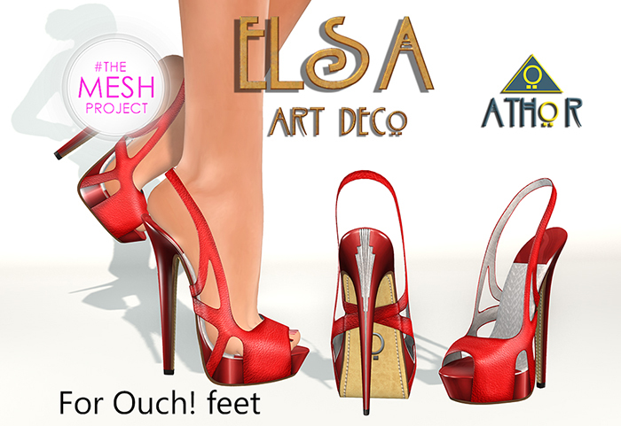 *ATHOR* Elsa Red - Art Deco