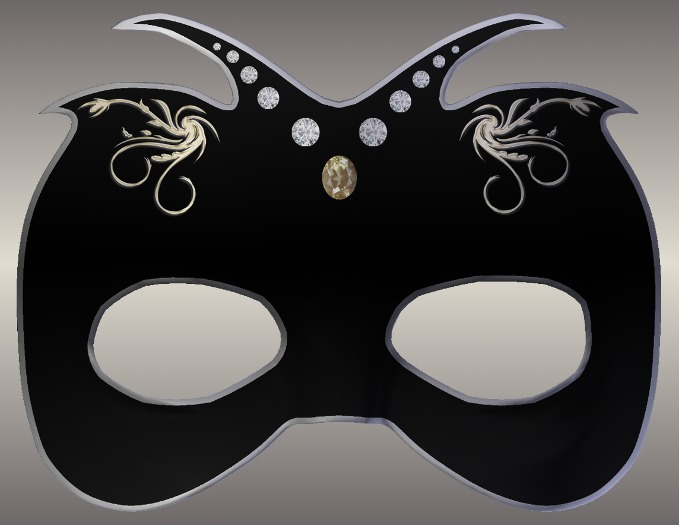 Carnival Mask - Black