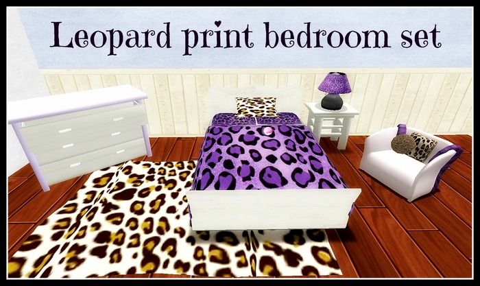 leopard bedroom set