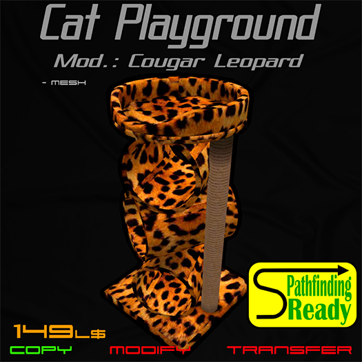 Cat Playground. Mod.: Cougar - Leopard Fur [Boxed]