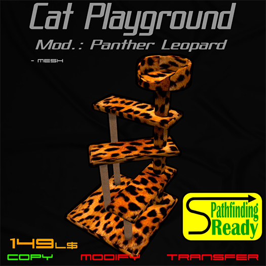 Cat Playground. Mod.: Panther - Leopard Fur [Boxed]