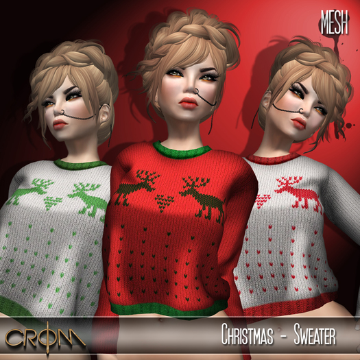 -CroM- 3 Christmas Mesh Sweaters!
