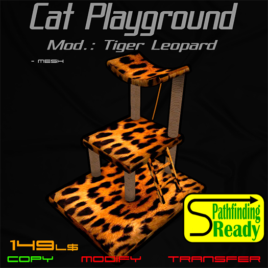 Cat Playground. Mod.: Tiger - Leopard Fur [Boxed]