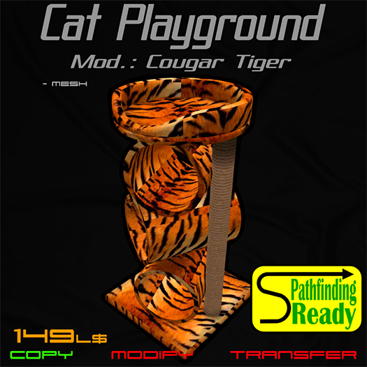 Cat Playground. Mod.: Cougar - Tiger Fur [Boxed]