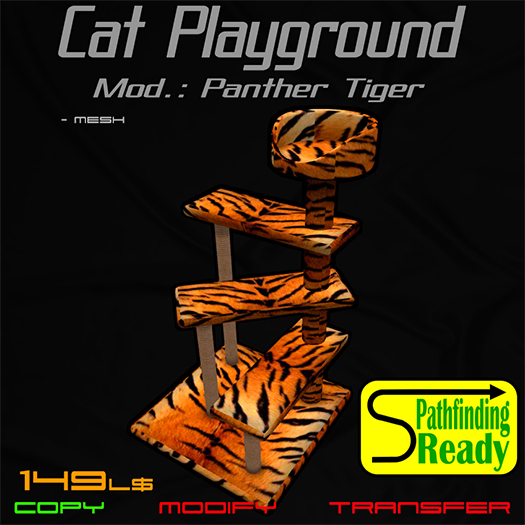 Cat Playground. Mod.: Panther - Tiger Fur [Boxed]