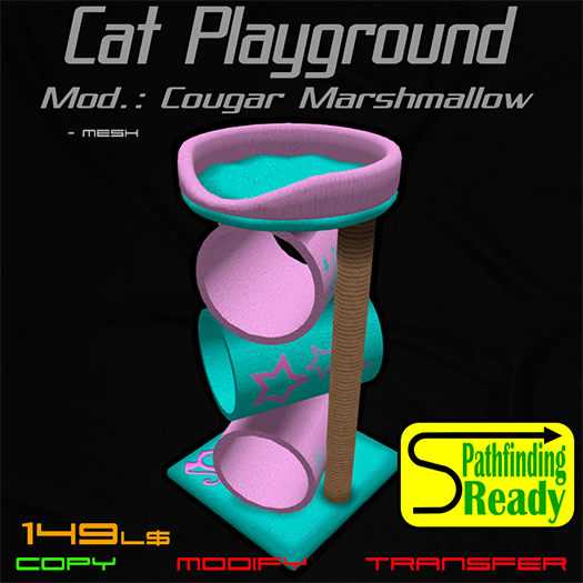 Cat Playground. Mod.: Cougar - Marshmallow [Boxed]