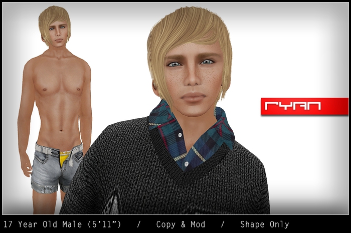 *Zanzo* Aidan shape (18yo male)