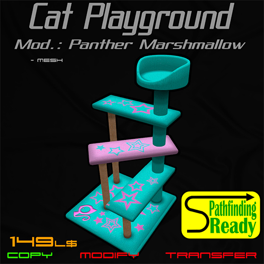 Cat Playground. Mod.: Panther - Marshmallow [Boxed]