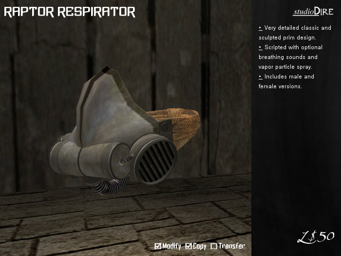 /studioDire/ Raptor Respirator