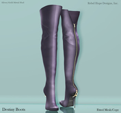 !Rebel Hope - Destiny Mesh Thigh High Boots Purple Haze