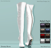 !Rebel Hope - Destiny Mesh Thigh High Boots  Rebel pack