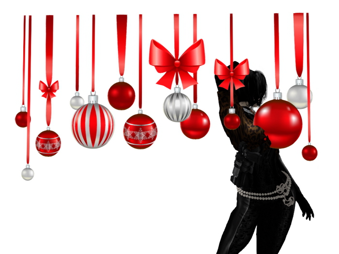 Hanging Christmas Decor (Red & Silver)