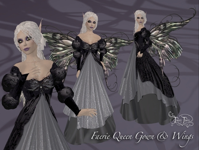 Faerie Queen gown in Night M/C - Fancy Fairy