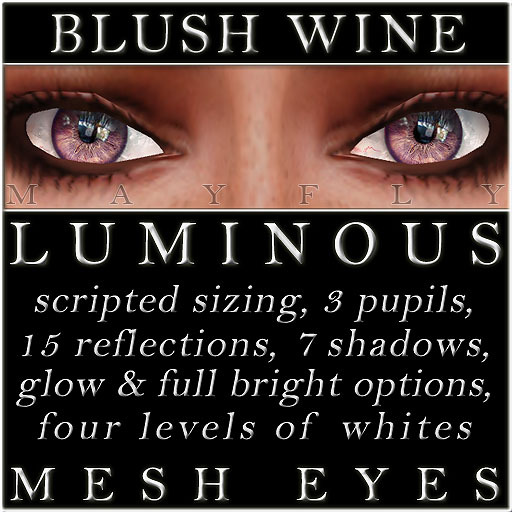 Mayfly - Luminous - Mesh Eyes (Blush Wine)