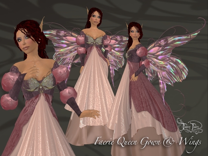 Faerie Queen gown in Rose M/C - Fancy Fairy