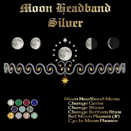 Ashira's Moon Headband - Silver